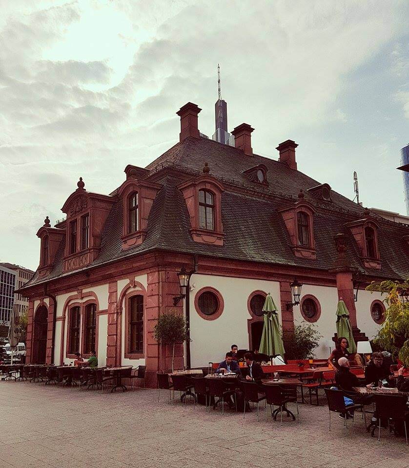 Cafe Hauptwache, the best place to enjoy hot chocolate in Frankfurt.