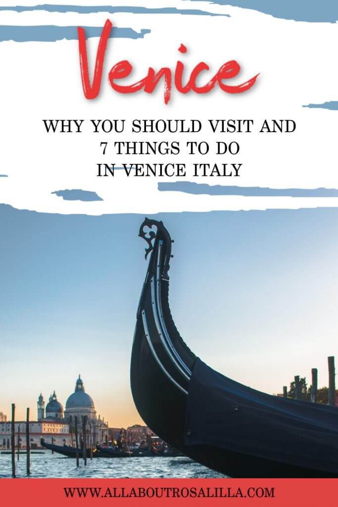 Are you planning on taking a trip to Venice, Italy? Well I am here to help you plan your trip with 7 of the best things to do in Venice Italy, including where to stay and getting around Venice. #venice #thingstodoinvenice #gondola #wheretostayvenice #travel #canal #veniceitaly #veniceitalythingstodoin