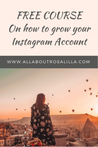 How to grow your instagram account and a FREE video workshop about how to master Instagram. Read more on www.allaboutrosalilla.com #howtogrowinstagram #instagramgrowth