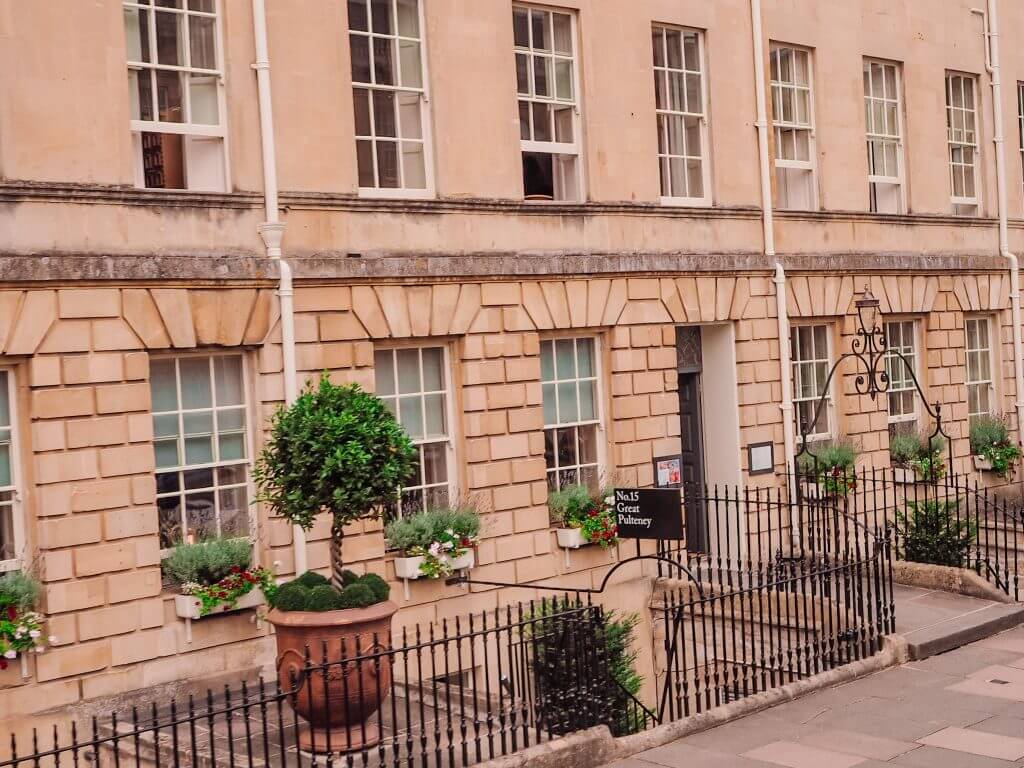 Exterior of No.15 Great Pulteney in Bath UK