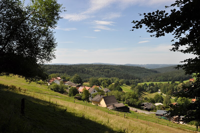 Scenic Odenwald forest.