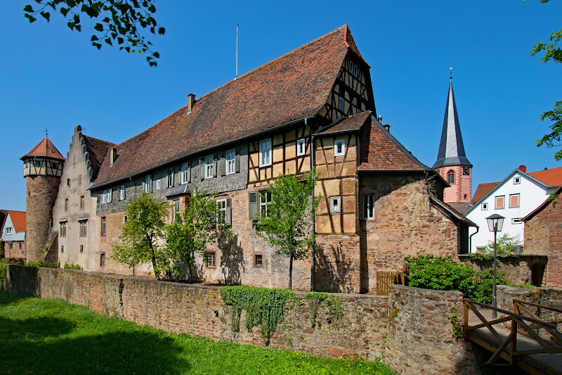 View of Michelstadt’s medieval town centre.
