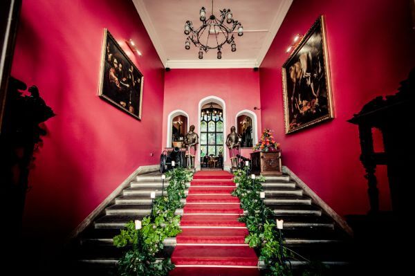 Lobby of Kinnitty Hotel in Offaly Ireland