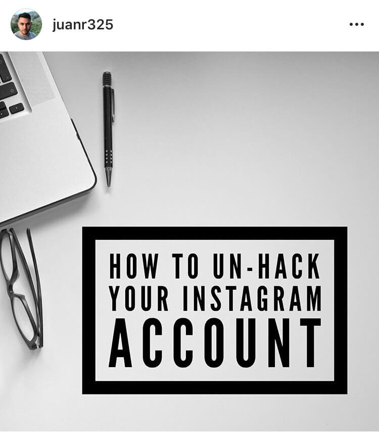 Image showing you how to protect your instagram account from being hacked