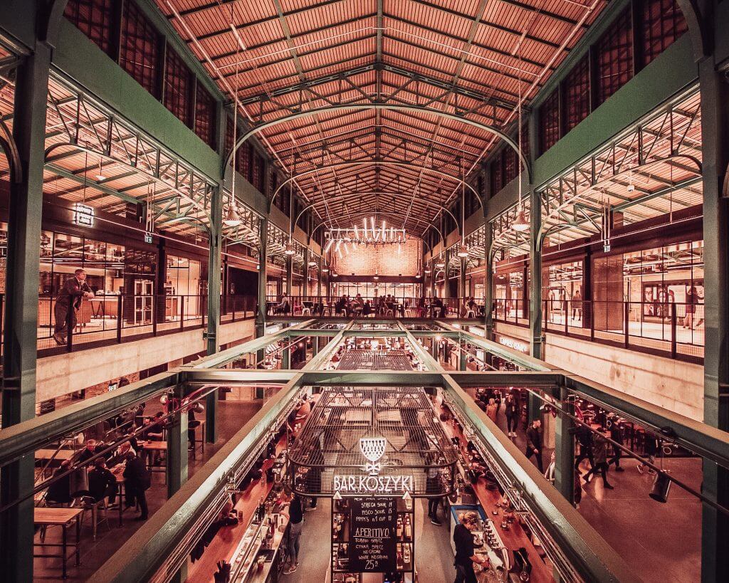 Koszyki Indoor Market in Warsaw Poland