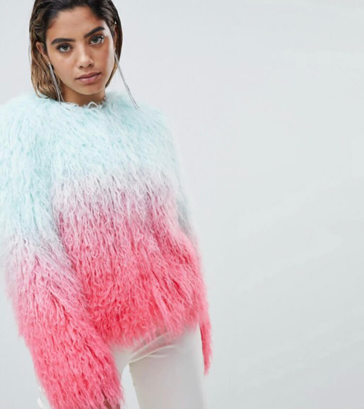 ASOS Design Mongolian Ombre Faux Fur Festival Jacket. The perfect festival look. Read more on www.allaboutrosalilla.com