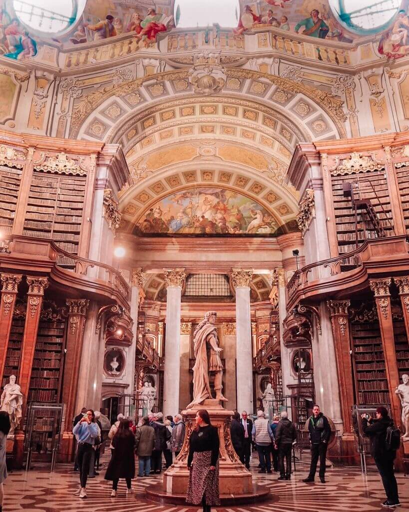 The Austrian National Library. One of the best things to do in Austria. Read more on www.allaboutrosalilla.com