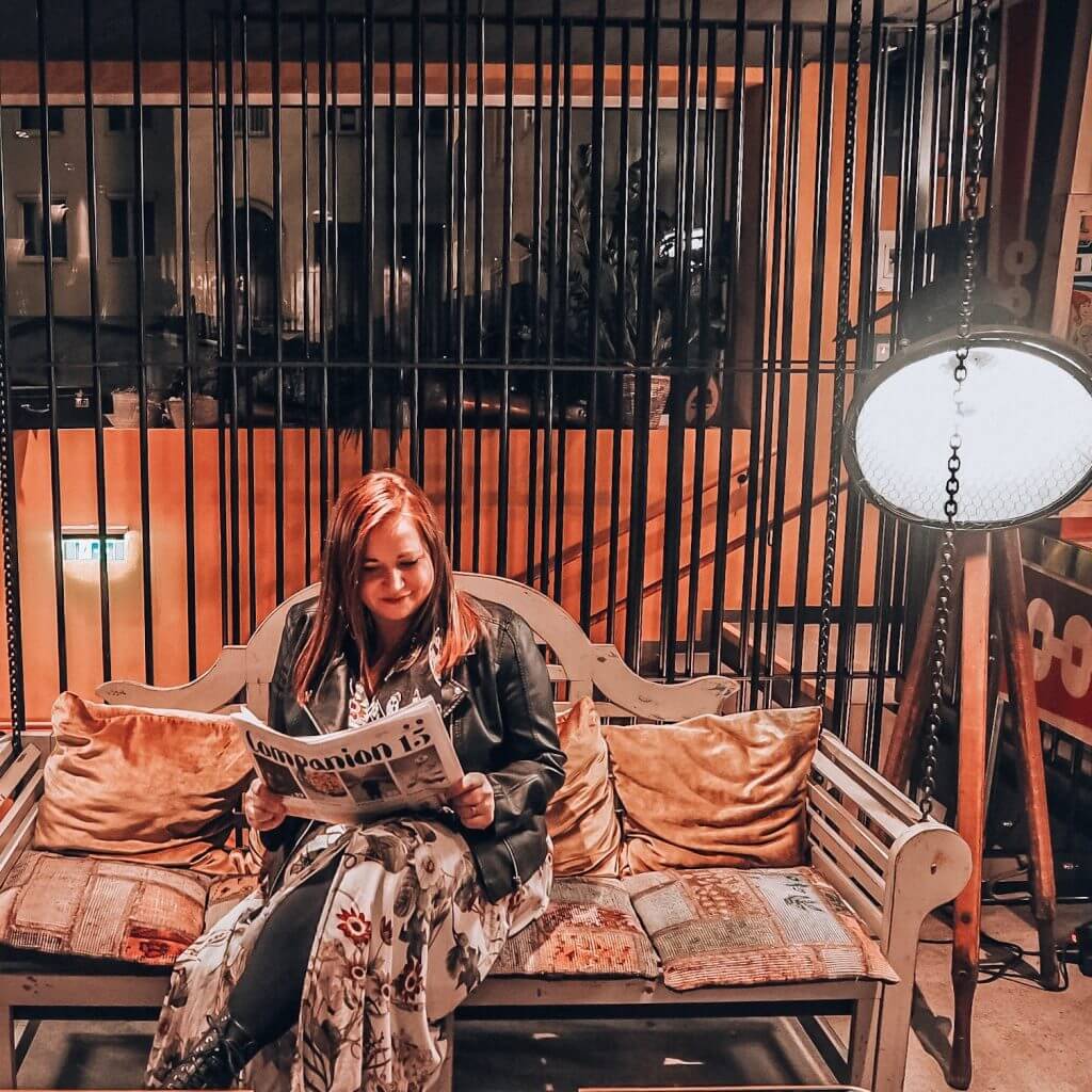 Couch swing in 25 hours hotel vienna