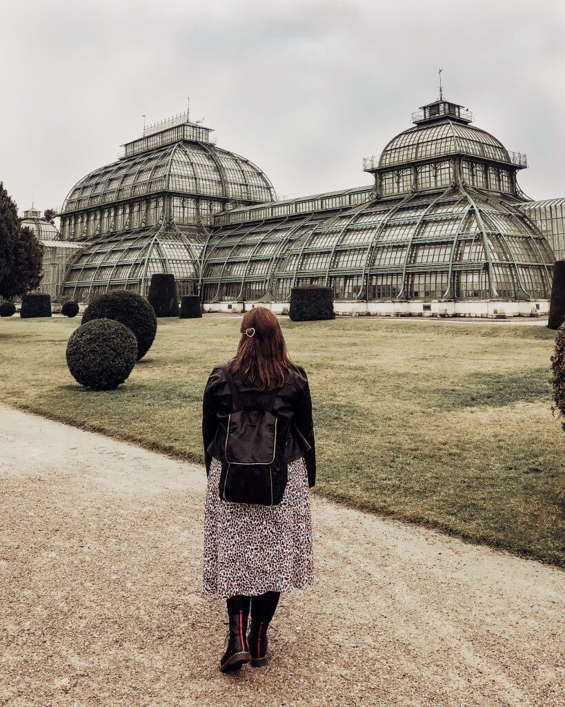 The beautiful Palmenhaus at Schonbrunn Palace