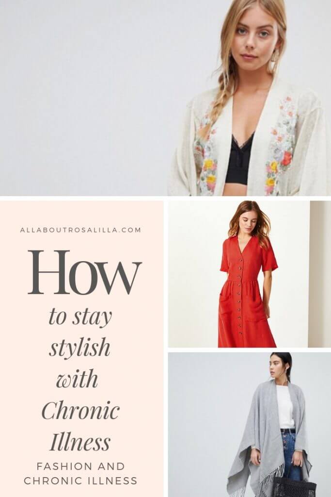 Fashion with Chronic Illness. How to still stay stylish with a chronic illness. Read more on www.allaboutrosalilla.com #chronicillness #lymedisease #chronicillnessstyle #chronicillnesstips #spoonie