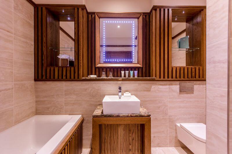 Deluxe bathroom at Galgorm spa and golf resort