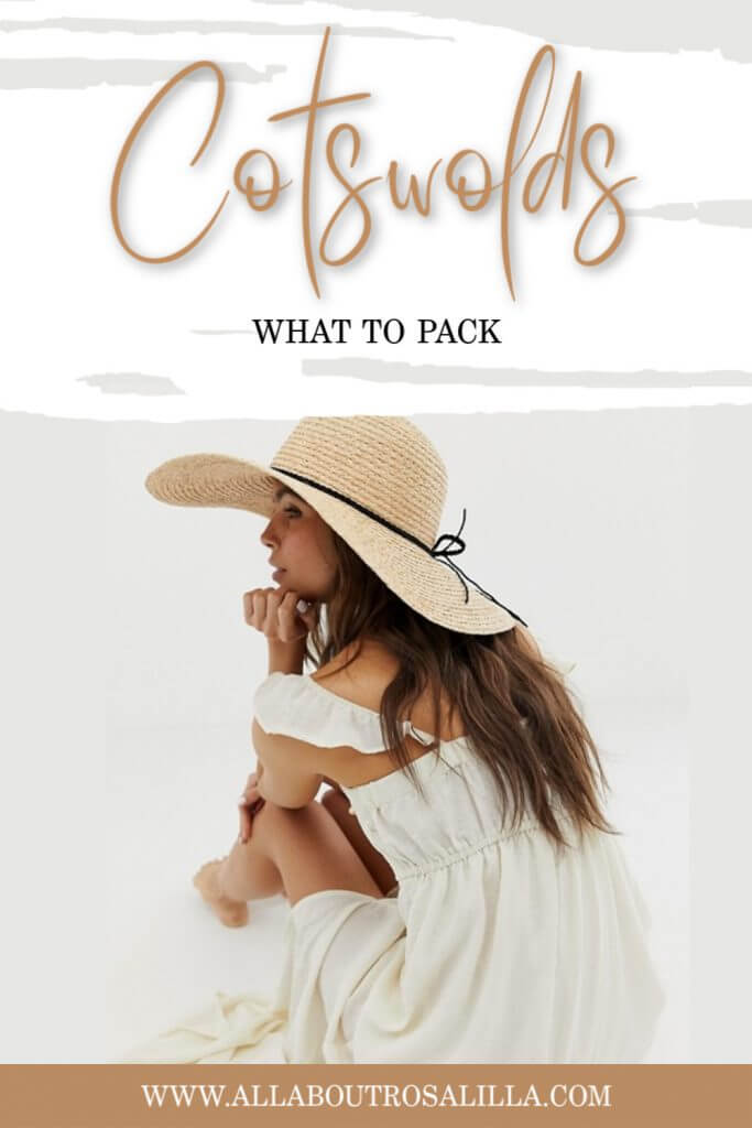 Your essential guide of what to pack for the Cotswolds. A summer weekend getaway in the Cotswolds #summerfashion #englishcountryside #cotswolds #cotswoldspacking