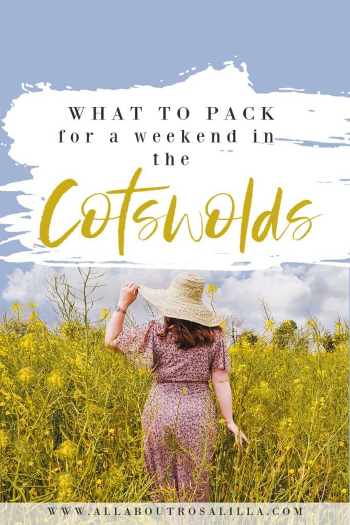 Your essential guide of what to pack for the Cotswolds. A summer weekend getaway in the Cotswolds #summerfashion #englishcountryside #cotswolds #cotswoldspacking