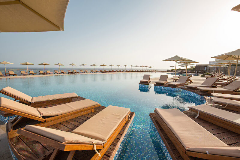 Pool in a luxury hotel