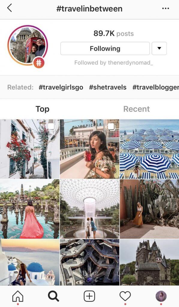 The best travel hashtags to use for Instagram. 