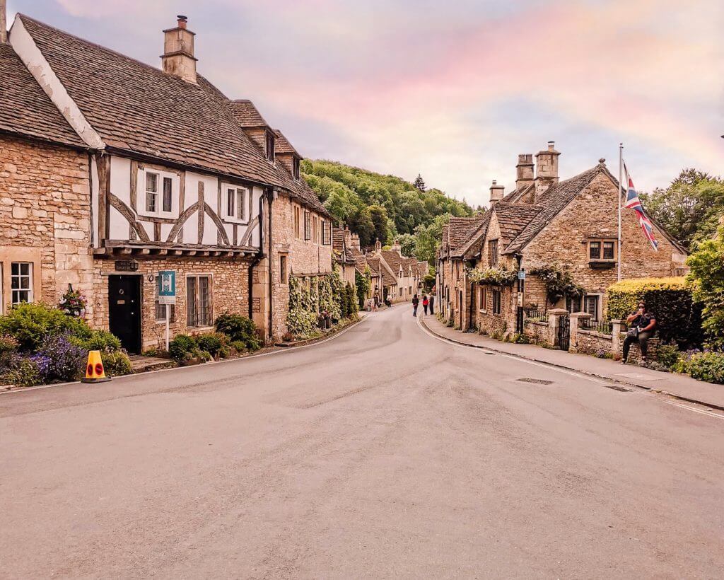 Castle Combe a pretty village in the Cotswolds and one of the best towns to visit in the Cotswolds