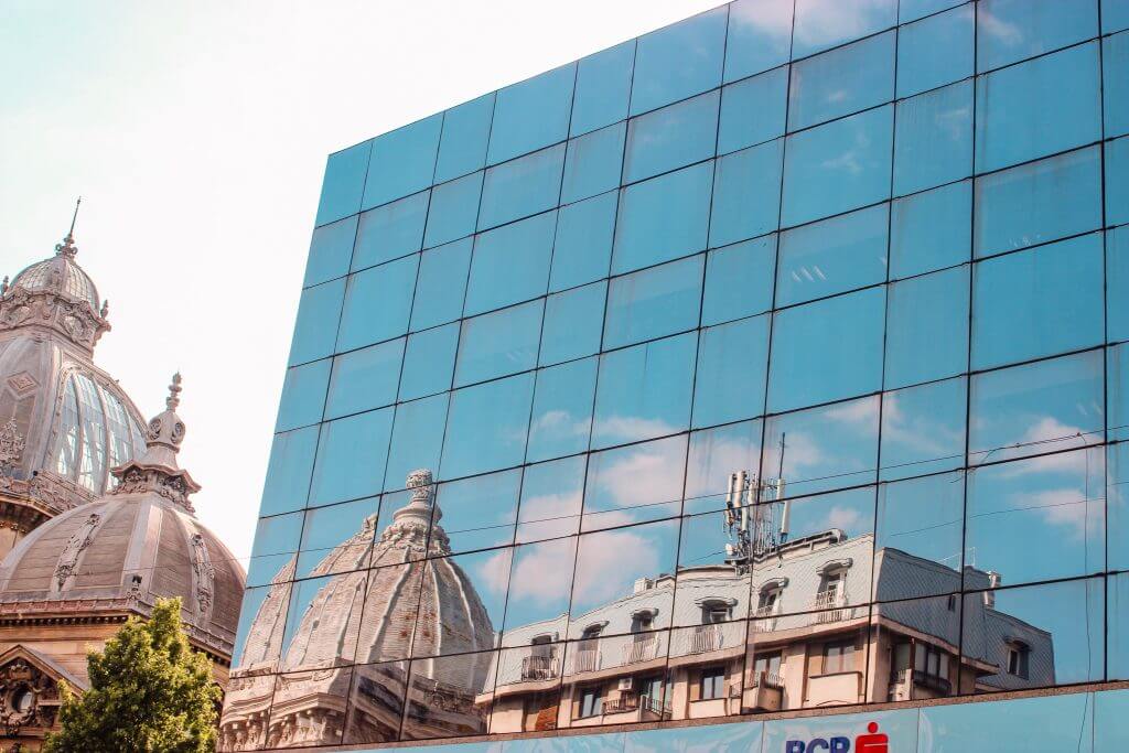 A discord of architecture in Romania. 