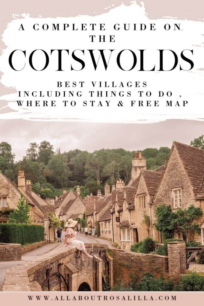 Image of Cotswolds villages with text overlay