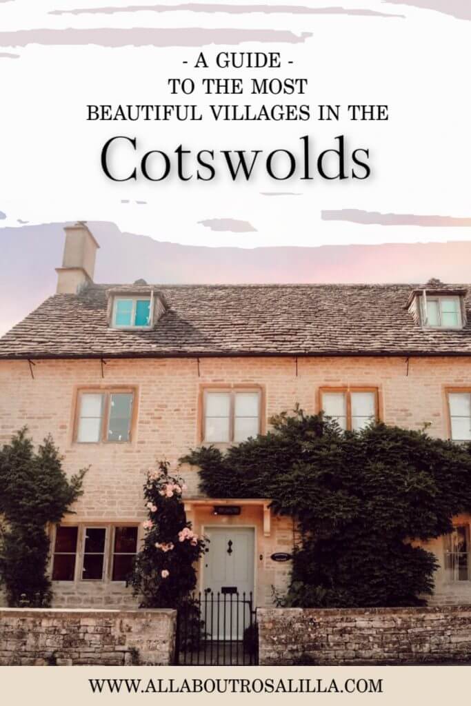 Image of Cotswolds Villages with text overlay