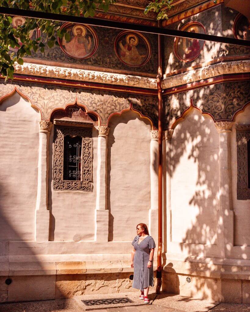 Stavropoleos Monastery in Bucharest. 