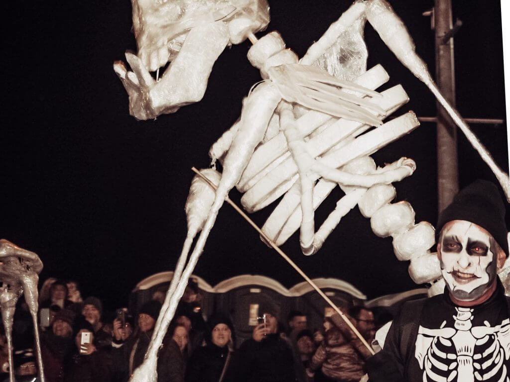 The Halloween parade during the Halloween festival in Derry Northern Ireland the best Halloween destination in the world