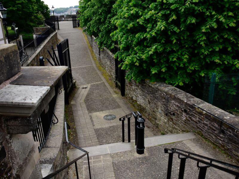 The gates along Derry city walls