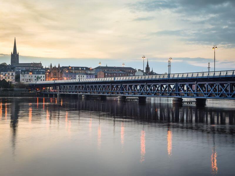 The River Foyle in Derry Northern Ireland