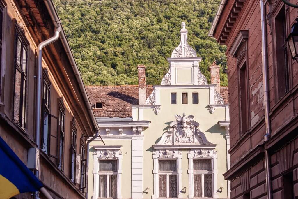 Exploring Brasov in Transylvania Romania. 