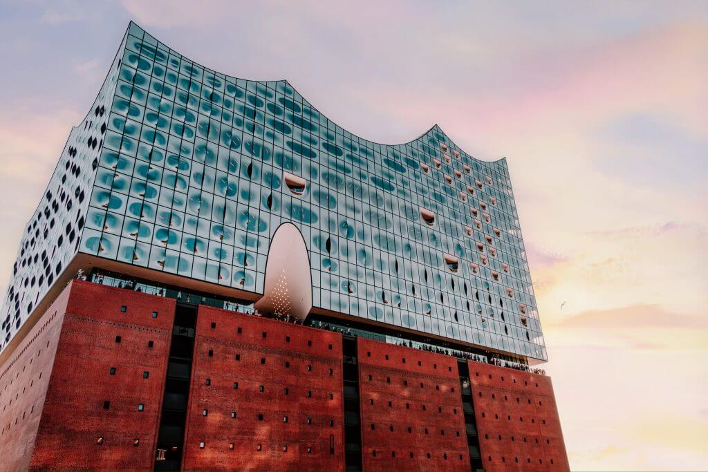 The Elbphilharmonie building in Hamburg Germany