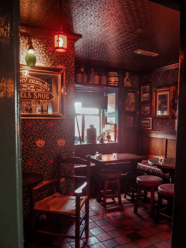 Cosy corner of a pub in Ireland