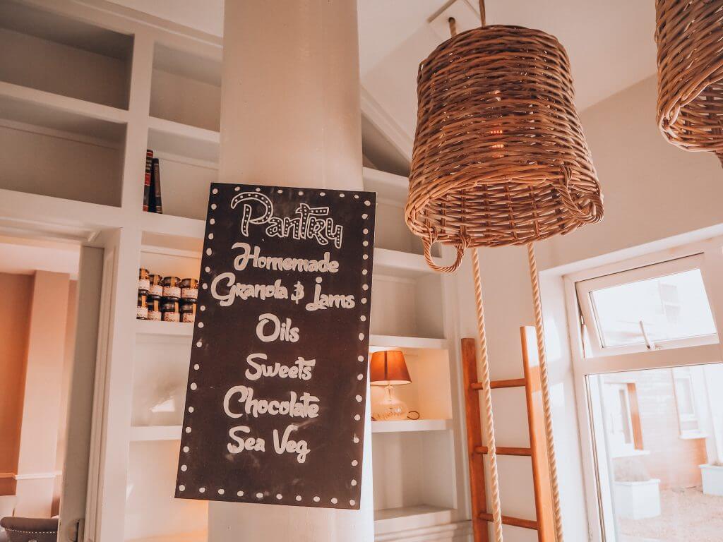 Pantry Sign at a hotel in County Clare Ireland