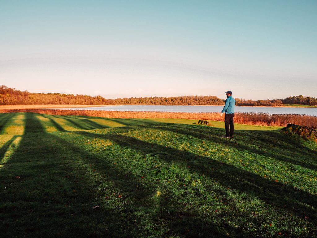 Man playing golf at Lough Erne resort Fermanagh