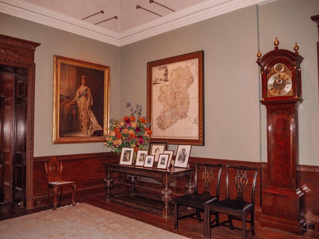 Grand Hall of Hillsborough Castle in Northern Ireland