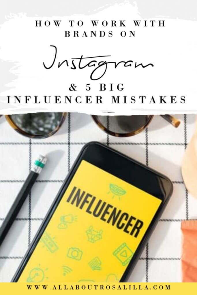Image with text overlay brand collaborations instagram and 5 big influencer mistakes 