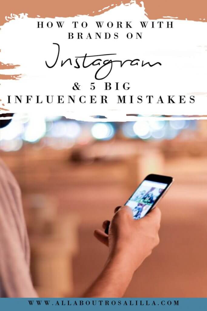 Image with text overlay brand collaborations instagram and 5 big Influencer mistakes