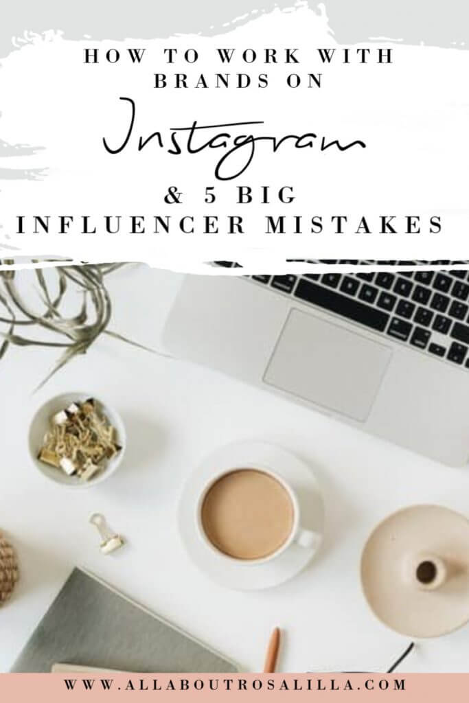 Image with text overlay brand collaborations instagram and 5 big influencer mistakes