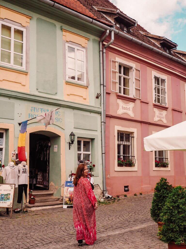 Exploring the colourful medieval streets of Sighisoara Romania