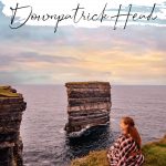 Image of Downptrick Head Mayo with text overlay things to do in Ireland. Downpatrick Head