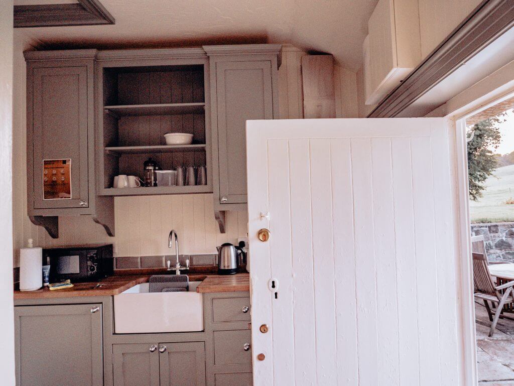 Country style kitchen at Loughcrew Lodge in County Meath Ireland