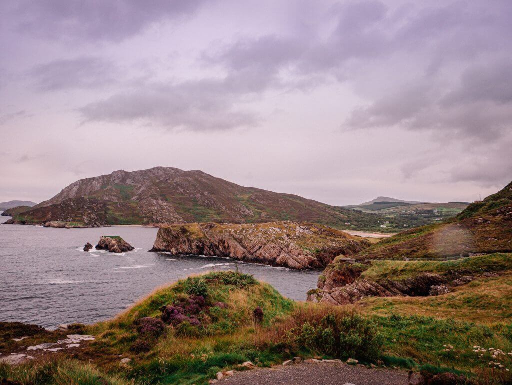 Dramatic views of the Donegal Coastline on the Inishowen peninsula on the Wild Atlantic Way