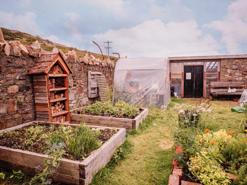 Communal garden at Fort Dunree Buncran Donegal