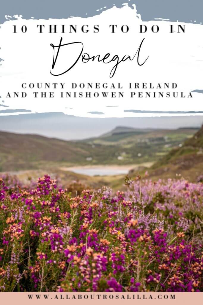 Image of Fort Dunree in Donegal with text overlay staycation Ireland ideas 10 things to do in Donegal and the Inishowen peninsula