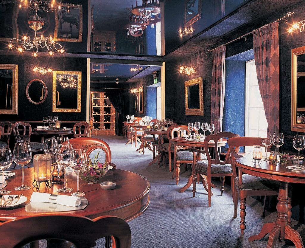 Interior of The Strawberry Tree restaurant one of the best restaurants in Ireland