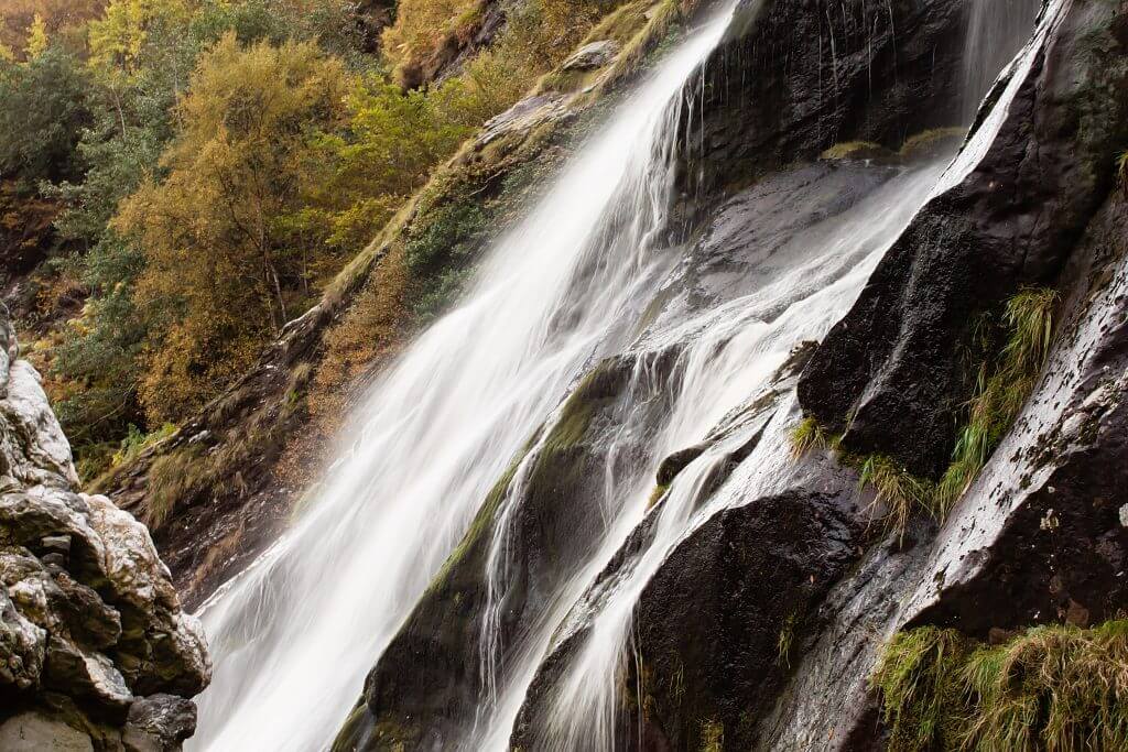 Powerscourt waterfall in Wicklow Ireland