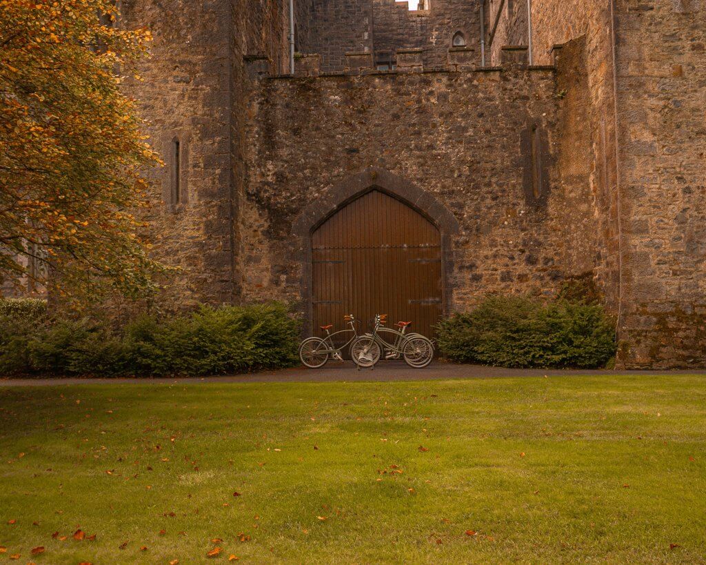 Bicycles for guests at Ashford Castle Hotel 