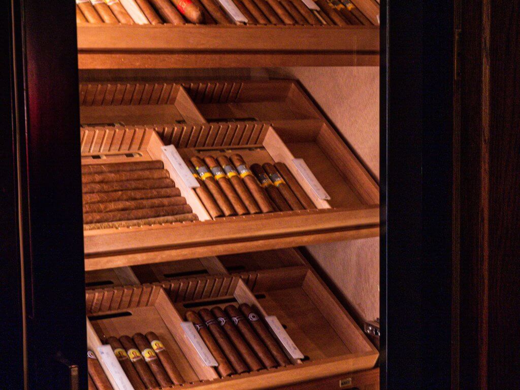 Cigar Terrace in a five star hotel in Ireland