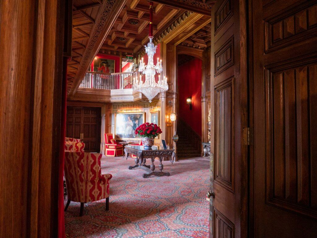 Oak Hall at Ashford Castle a luxury hotel in Ireland