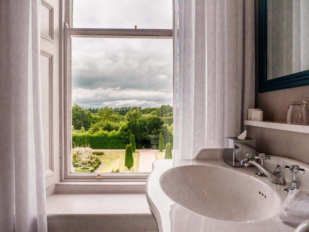 Bathroom views from the Lyrath Estate the best place to spend a weekend in Kilkenny