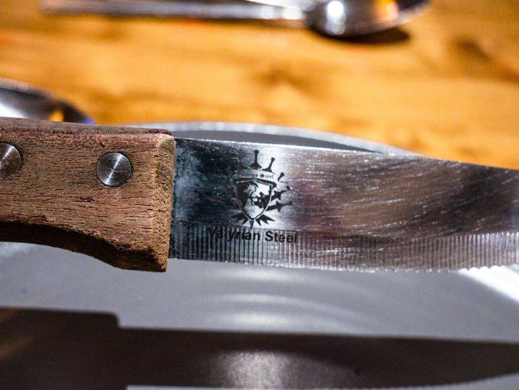 Valyrian steel carving knife
