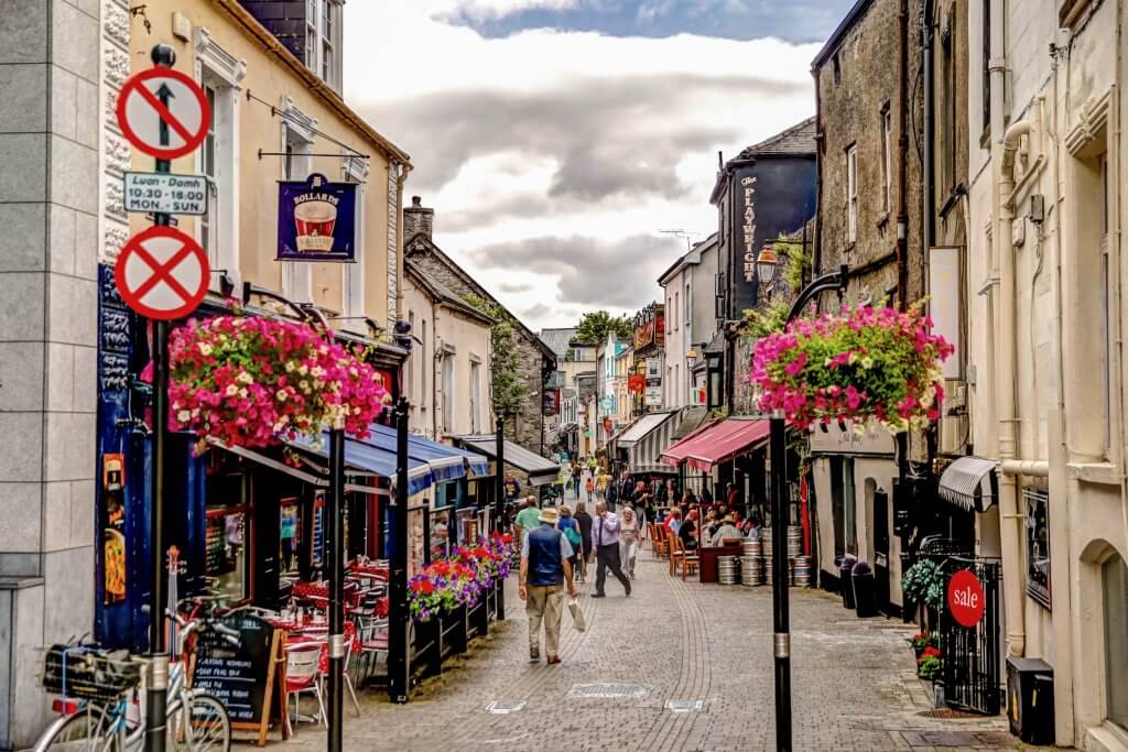 Medieval streets of Kilkenny Ireland
